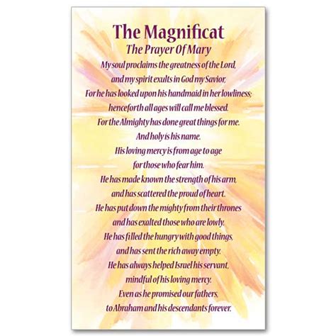 He has looked down with favor upon my lowliness; from this day, generations will forever call me blest. . The magnificat prayer pdf